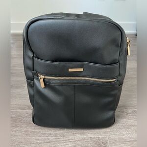 Black Leather Backpack